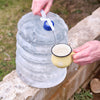 Collapsible Water Container, Accordion Jerrycan, Drinking Water Storage Jug with Spigot